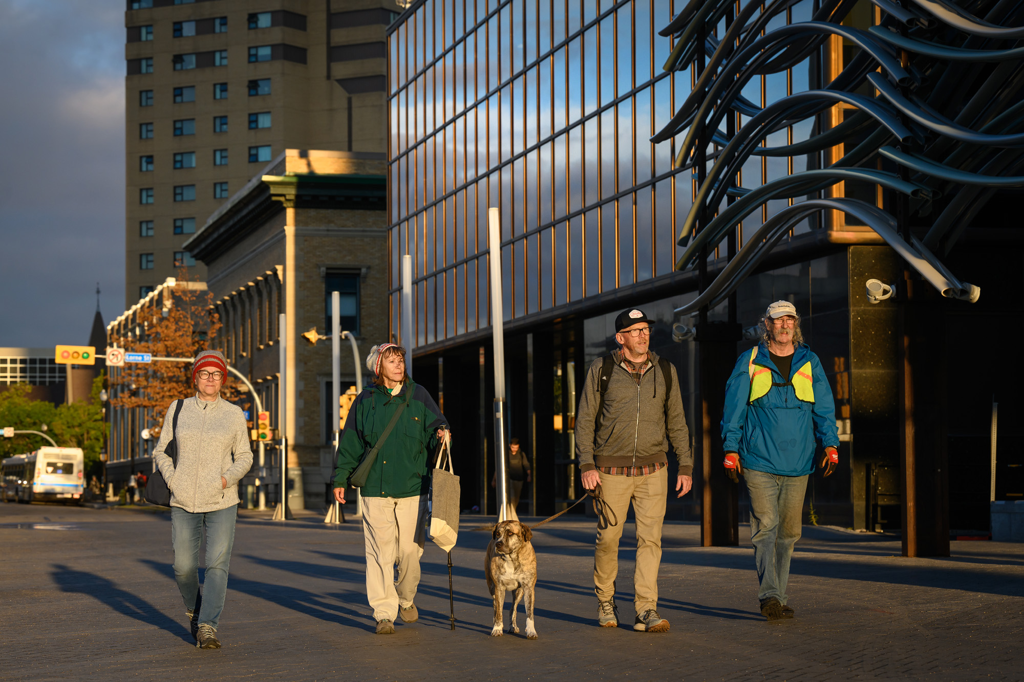 Jeff Gamble and the Bird Safe Initiative team set  out in the early morning. Photo: Trevor Hopkin, U of R Photography